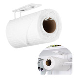 Porta Rolo Papel Toalha Organizador Cozinha Aço Sem Furo