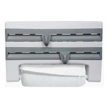 Porta Rolos Suporte Masterpro Temperos Alumínio Papel Toalha Cor Branco