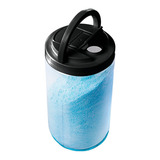 Porta Sabão Em Pó Com Alça Tampa Preta Dosadora Dispenser Capacidade 1kg Volume 1 6l