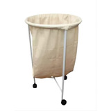 Porta Saco Hamper Pintado Com Rodas Acompanha Saco Nc