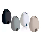Porta Saco Ou Dispenser Para Sacolas Branco Puxa Saco Parede Cor Preto Oval