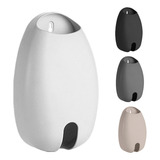 Porta Saco Ou Dispenser Para Sacolas Branco Puxa Saco Parede Oval