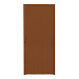 Porta Sanfonada Pvc Polifort 210cmx90cm Mogno Ewt Cor Madeira