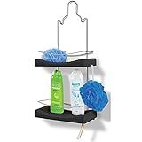 Porta Shampoo Duplo Niquelart 349 7 Cromo Colors Aço E Plástico Preto