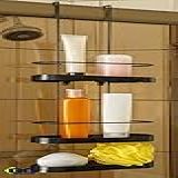 Porta Shampoo Prateleira 3 Andares P-Box Banheiro Linha Premium - K80 -Preto-