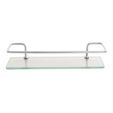 Porta Shampoo Prateleira Grade Com Vidro 50cm P Banheiro 6mm