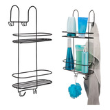 Porta Shampoo Suporte Duplo Para Box Banheiro Pendurar Preto