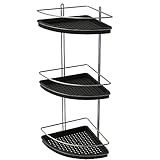 Porta Shampoo Triplo De Canto Preto Stolf