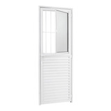 Porta Social Palh Basc De Alumínio 2 10x0 90 Branco L 25