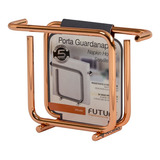 Porta Suporte Guardanapos Pequenos Rosé Gold 1192rg Future Cor Amarelo