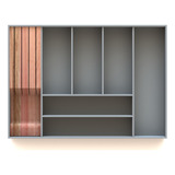 Porta Talher Organizador De Gaveta Sob Medida Mdf Bp 4 Cores