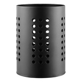 Porta Talher Preto Escorredor Redondo Garfo Faca Colher