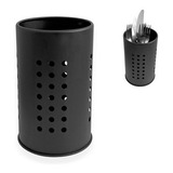 Porta Talheres Utensílios De Cozinha Em Aço Inox Vazado