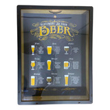 Porta Tampinha De Cerveja Quadro Tampa Decoração Presente