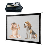 Porta Tela Protetora Para Cães Gatos Crianças Pet 110x70 Cm