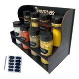 Porta Tempero E Condimentos Luxocom Kit De Potes Mantimentos