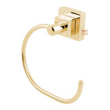 Porta Toalha Argola Luxo Dourado