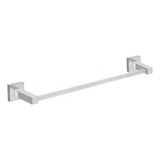 Porta Toalha De Banho Quadrada Luxo Metal Maciço Cromado