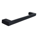 Porta Toalha De Parede Guriri 30cm Aço Inox Preto