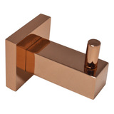 Porta Toalha Rosto Cabide Rose Gold Banheiro Quadrado Metal