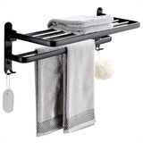 Porta Toalha Suporte Duplo Lavabo Banheiro Nicho Fosco 60cm