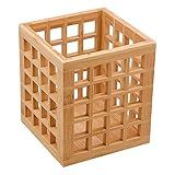 PORTA UTENSÍLIOS VAZADO DE BAMBU 13CM OIKOS