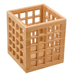 Porta Utensílios Vazado De Bambu 13cm Oikos