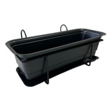 Porta Vaso Floreira De Ferro Grade Corrimão Janela Com Vaso