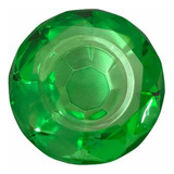 Porta Vela Vidro Cristal Circulo Verde