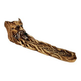Porta Velas E Incensário Green Man Cernunnos 26cm Wicca