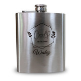 Porta Whisky Cantil Bolso Personalizados Inox 7oz 200ml Variados