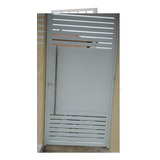Portão Alumínio De Abrir Branco Perfil Chapa 0 90x2 00