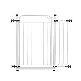 Portão Grade Proteção 69 à 74cm Criança Bebe Cão - Extensor 10cm Branco