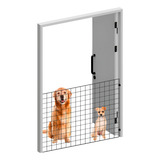 Portão Móvel Cachorro Pet Cão Gato 1 Tela Aramada 60x80 Cm