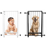 Portão Pet E Para Bebê De Segurança 140cm A 144cm C  Travas Cor Branco