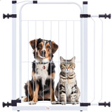 Portao Pet Grade Proteção Ajustável 70 A 84cm Segurança Portãozinho Útil Bebe Corredores Cães Pets Crianças Marca Cozinha Gourmet Branco