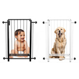 Portão Pet Infantil Segurança 95cm 96cm 97cm 98cm 99cm Trava Cor Preto