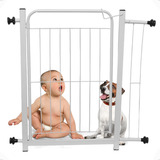 Portão Proteção Branco Segurança C Extensor Bebê Cachorro