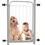Portão Proteção Escadas Grade Segurança Pet Bebês 60 A 70 Cm