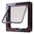 Portas Portinha Para Gato Pet Tam G 23 5cm X 25 1cm C abas Cor Marrom