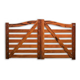 Porteira De Madeira Modelo Arco 7 Réguas 4 00m X 1 65m