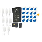 Porteiro Coletivo Rfid 8 Ponto 8 Fone 17 Tag Fechadura Lider