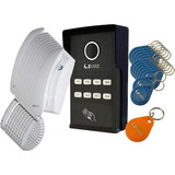 Porteiro Coletivo Rfid Com 8 Monofones E 9 Tags Lr808r Lider