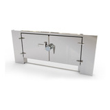Portinha Dupla Para Fogão A Lenha Alvenaria Inox Antonow