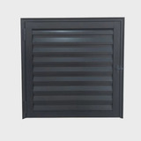 Portinhola Abrigo Alçapão 40x40 Alumínio Preto Ventilada