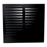 Portinhola Alumínio Preto 110 X 120 Venezian Ventilad Abrigo
