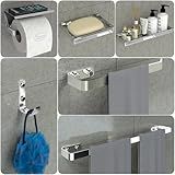 Porto Moreno Kit Acessórios Banheiro Inox E Cromado 6 Peças Max
