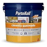 PORTOKOLL - Argamassa Colorida - Cimento Queimado Mineral - Piso E Parede - Fácil De Aplicar - Balde 5 Kg