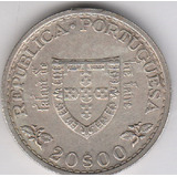 Portugal 10 Escudos De Prata