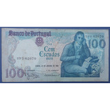 Portugal Bela Cédula 100 Escudos 1984 Escassa
